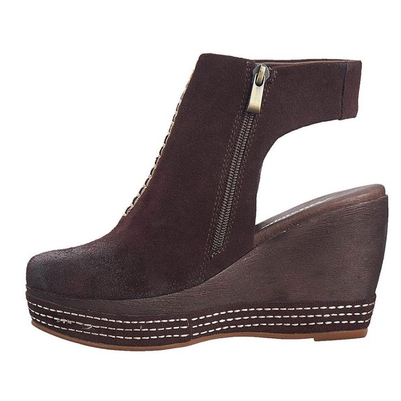 ANTELOPE Wedge/Platform Sling-back Bootie Size 9 - Picture 2 of 10